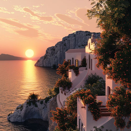 Griekse zonsondergang